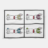 Niedlicher Hund Dishtowel - Boston-Terrier Geschirrtuch (Horizontal)