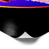 NIEDLICHER HUND FARBFARBENER RAINBOIN POSTER (Ecke)