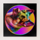 NIEDLICHER HUND FARBFARBENER RAINBOIN PUZZLE (Horizontal)