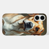 Niedlicher Hund Fine Art Moderne Illustration Pet Case-Mate iPhone Hülle (Rückseite (Horizontal))