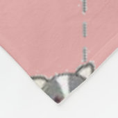 Niedlicher Hund Fleecedecke (Ecke)