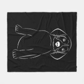 niedlicher Hund Fleecedecke (Vorderseite (Horizontal))