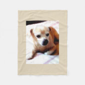 Niedlicher Hund Fleecedecke (Vorderseite)