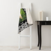 Niedlicher Hund Foto Name Schwarze Paw Prints Silv Sherpadecke (Beispiel)