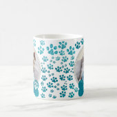 Niedlicher Hund Foto Rahmen Glitzer- und Paws Must Kaffeetasse (Mittel)