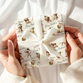 Niedlicher Hund Frohe Weihnachtswrapping Papier Geschenkpapier
