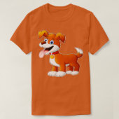 Niedlicher Hund Funny Animals Kinderdesign T-Shirt (Design vorne)