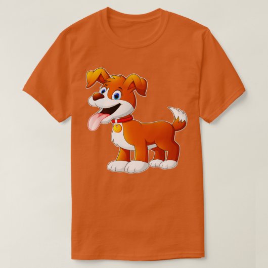 Niedlicher Hund Funny Animals Kinderdesign T-Shirt (Design vorne)