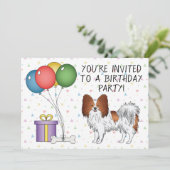 Niedlicher Hund - Geburtstag Einladung (Stehend Vorderseite)