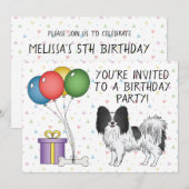 Niedlicher Hund - Geburtstag Einladung (Vorne/Hinten)