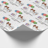 Niedlicher Hund - Geburtstag Geschenkpapier (Ecke)