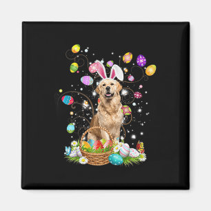 Niedlicher Hund Golden Retriever Spaß Ostertag Ei Magnet