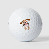 Niedlicher Hund Golfball (Vorderseite)