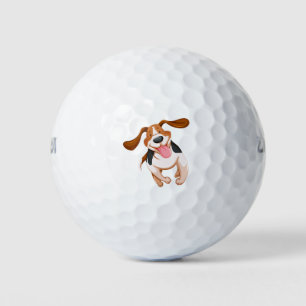 Niedlicher Hund Golfball