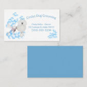 Niedlicher Hund Grooming Blasen Visitenkarte (Vorne/Hinten)