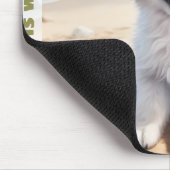 Niedlicher Hund große Pyrenäen Weiße Welpe Individ Mousepad (Ecke)