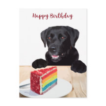 Niedlicher Hund Happy Birthday - Black Labrador Re