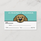 Niedlicher Hund Hauspflege Erinnerung Veterinärmed Visitenkarte (Vorderseite)