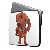 Niedlicher Hund, Hund Lover, Hundebesitzer, Hausti Laptopschutzhülle (Vorderseite Links)