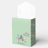 Niedlicher Hund Ice Skaten Pistachio Grün Weihnach Geschenkschachtel (Geöffnet)