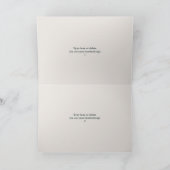 Niedlicher Hund im Anzug als Faltkarte für Geschäf Dankeskarte (Innenseite)