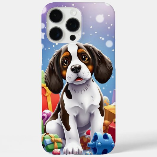 Niedlicher Hund im Cartoon-Stil Case-Mate iPhone Hülle (Rückseite)