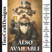 Niedlicher Hund "in einem Anzug Toasting Cheers AH Seidenpapier