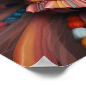 Niedlicher Hund in einem gekleideten Kleid Poster (Ecke)