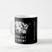 Niedlicher Hund in einer Tasse! Neuheit für Hunde Kaffeetasse (Vorderseite Links)