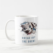 Niedlicher Hund in einer Tasse! Neuheit für Hunde Kaffeetasse (Links)