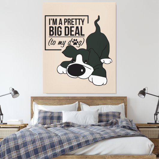 Niedlicher Hund je Leinwanddruck (Insitu (Schlafzimmer))
