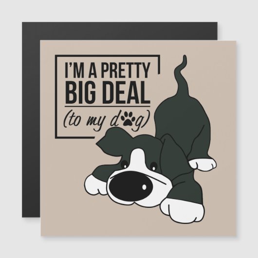 Niedlicher Hund je Magnetkarte (Vorne/Hinten)