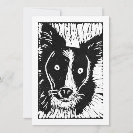 Niedlicher Hund je Mitteilungskarte