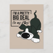 Niedlicher Hund je Postkarte (Vorderseite)