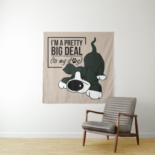 Niedlicher Hund je Wandteppich (Beispiel)