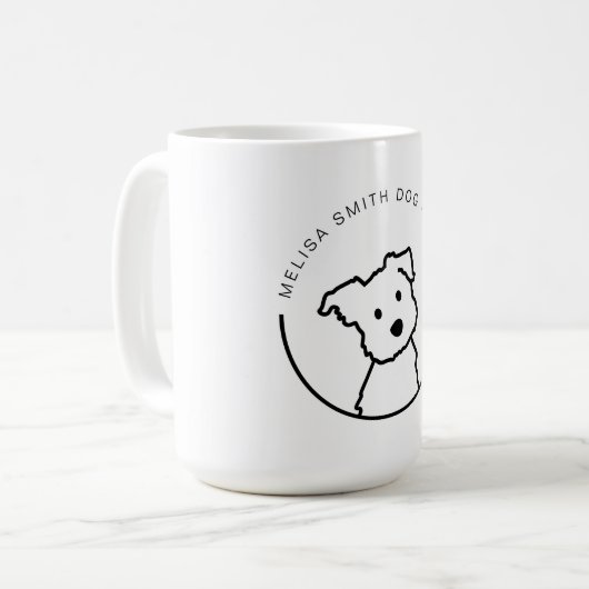 Niedlicher Hund Kaffeetasse (Vorderseite Links)
