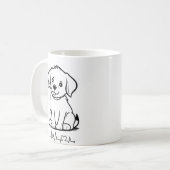 Niedlicher Hund Kaffeetasse (Vorderseite Links)