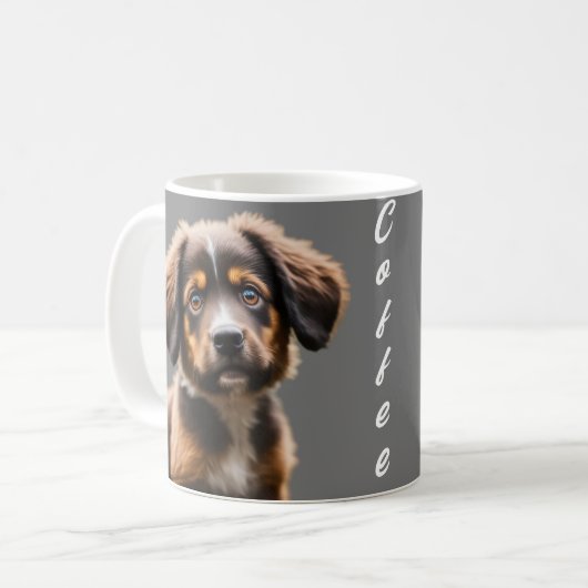 Niedlicher Hund Kaffeetasse (Vorderseite Links)