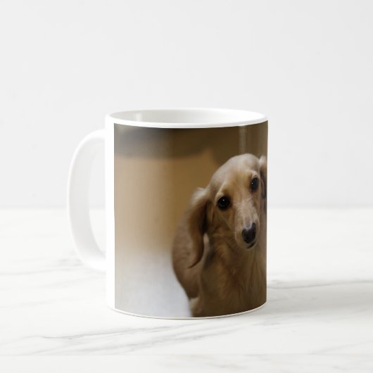 Niedlicher Hund Kaffeetasse (Vorderseite Links)