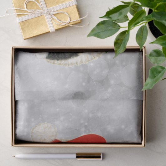 Niedlicher Hund Katze Weihnachtsfeiern Seidenpapier (Geschenk)