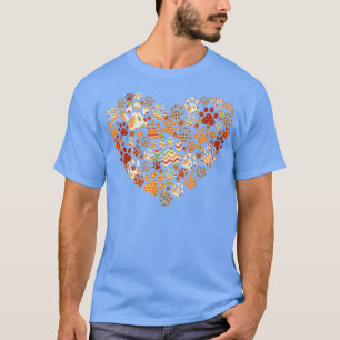 Niedlicher Hund Katzenpaw Druckpumpen Herbstleaf H T-Shirt