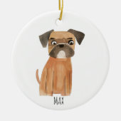Niedlicher Hund Keramik Ornament (Vorne)