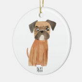 Niedlicher Hund Keramik Ornament (Links)