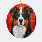 Niedlicher Hund Keramik Ornament (Links)