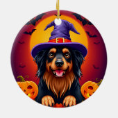 Niedlicher Hund Keramik Ornament (Hinten)