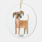 Niedlicher Hund Keramik Ornament (Links)