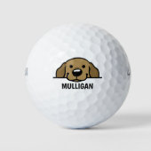 Niedlicher Hund Labrador Retriever Labrador Indivi Golfball (Vorderseite)