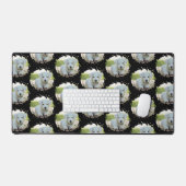 Niedlicher Hund liebt Personalisiertes Foto Muster Schreibtischunterlage (Tastatur & Maus)