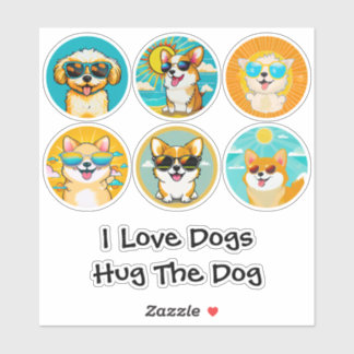 Niedlicher Hund Lover Aufkleber