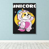 Niedlicher Hund-Lover-Geschenk Leinwanddruck (Insitu (Holzboden))